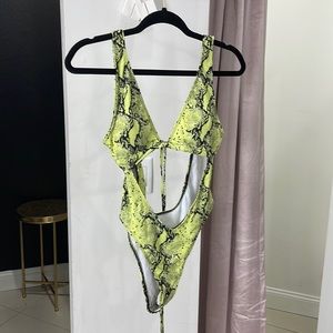 Snake skin one piece-can be tied multiple ways